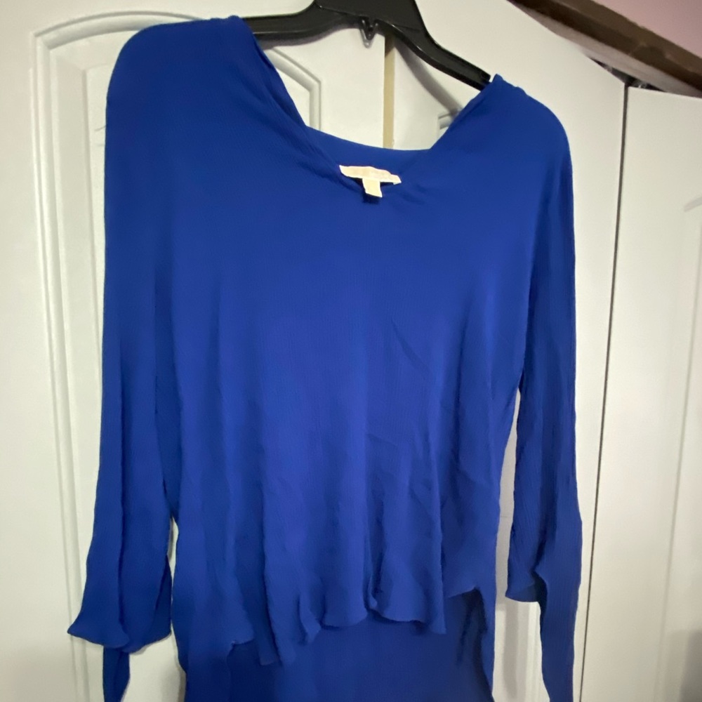 Micheal Kors Electric blue blouse XL